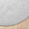 Tapis OVIEDO à poils courts gris Ø 160 cm 