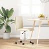 Chaise de salle à manger Crème Similicuir 