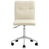 Chaise de salle à manger Crème Similicuir 