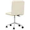 Chaise de salle à manger Crème Similicuir 