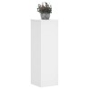 Supports pour plantes 2 pcs blanc 25x25x80 cm bois d'ingénierie 