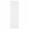 Supports pour plantes 2 pcs blanc 25x25x80 cm bois d'ingénierie 
