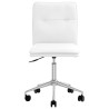 Chaise de salle à manger Blanc Similicuir 