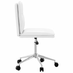 Chaise de salle à manger Blanc Similicuir 