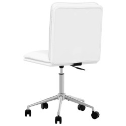 Chaise de salle à manger Blanc Similicuir 
