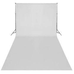 Toile de fond coton sans support blanc 600x300 cm  