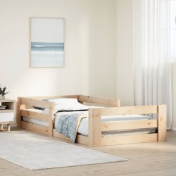 Cadre de lit sans matelas 100x200 cm bois massif de pin 
