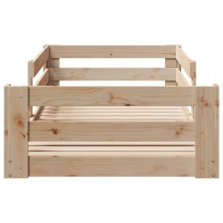 Cadre de lit sans matelas 100x200 cm bois massif de pin 