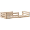Cadre de lit sans matelas 100x200 cm bois massif de pin 