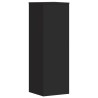 Support pour plantes noir 33x33x100 cm bois d'ingénierie 