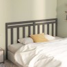 Tête de lit Gris 186x4x100 cm Bois massif de pin 