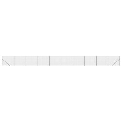 Clôture en treillis métallique avec bride anthracite 2,2x25 m 