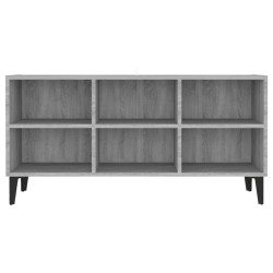 Meuble TV avec pieds en métal Sonoma gris 103,5x30x50 cm 