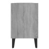 Meuble TV avec pieds en métal Sonoma gris 103,5x30x50 cm 