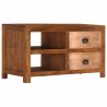 Table basse avec 2 tiroirs 90x40x50 cm bois solide de manguier 