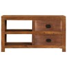 Table basse avec 2 tiroirs 90x40x50 cm bois solide de manguier 