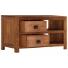 Table basse avec 2 tiroirs 90x40x50 cm bois solide de manguier 