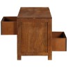 Table basse avec 2 tiroirs 90x40x50 cm bois solide de manguier 