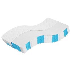 Matelas à ressorts ensachés dureté moyenne 90x190 cm 