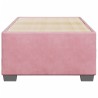 Cadre de lit sans matelas rose 90x190 cm velours 