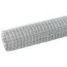 Grillage pour volière acier galvanisé 25x1,5 m argenté 