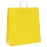 Sacs en papier 250 pcs avec poignées jaune 45x17x48 cm 