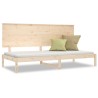 Lit de jour sans matelas 80x200 cm bois de pin massif 