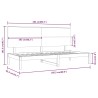 Lit de jour sans matelas 80x200 cm bois de pin massif 