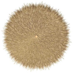 Parasol Tiki avec auvent en feuille de bananier 150 cm bambou 