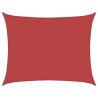 Voile d'ombrage 160 g/m² Rouge 6x7 m PEHD 