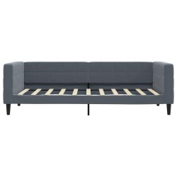 Lit de repos gris foncé 90x190 cm velours 