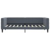 Lit de repos gris foncé 90x190 cm velours 