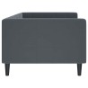 Lit de repos gris foncé 90x190 cm velours 
