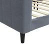 Lit de repos gris foncé 90x190 cm velours 