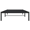 Cadre de lit métal sans matelas noir 100x200 cm 