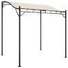 Auvent crème 2x2,3 m 180 g/m² tissu et acier 