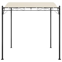 Auvent crème 2x2,3 m 180 g/m² tissu et acier 