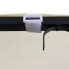 Auvent crème 2x2,3 m 180 g/m² tissu et acier 
