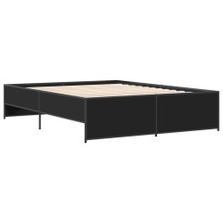 Cadre de lit sans matelas noir 160x200 cm 