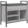 Banc à chaussures sonoma gris 65,5x32x57,5 cm bois d'ingénierie 