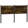 Tête de lit chêne fumé 150 cm bois d'ingénierie et acier 