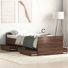 Cadre de lit sans matelas chêne marron 90x190 cm 