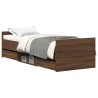 Cadre de lit sans matelas chêne marron 90x190 cm 