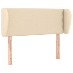 Tête de lit avec oreilles Crème 93x23x78/88 cm Tissu 
