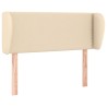 Tête de lit avec oreilles Crème 93x23x78/88 cm Tissu 