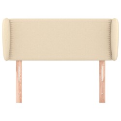 Tête de lit avec oreilles Crème 93x23x78/88 cm Tissu 