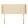 Tête de lit avec oreilles Crème 93x23x78/88 cm Tissu 