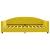 Lit de repos sans matelas jaune 80x200 cm velours 