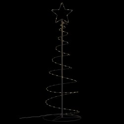 Sapin de Noël à LED 100 LED blanc chaud 150 cm 