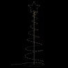 Sapin de Noël à LED 100 LED blanc chaud 150 cm 